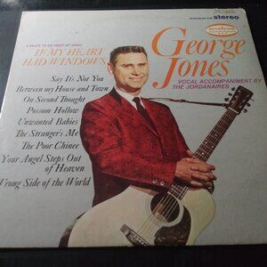 George Jones - If My Heart Had Windows VG- Original Stereo Musicor Record 1968
